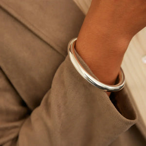 Najo Bracelets Najo 8mm Silver Golf Bangle