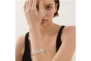 Najo Bracelets Najo Bangle Duet Silver (65mm)