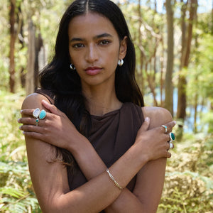 Najo Bracelets Najo Belle Hinged Silver Cuff