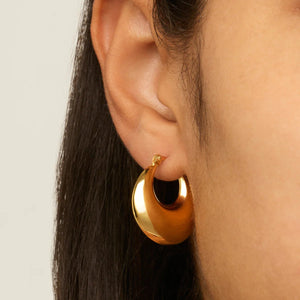Najo Earrings Billow Hoop Earrings