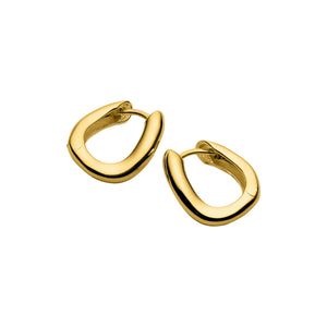 Najo Earrings Gold Najo Balm Oval Huggie Earrings – Gold & Silver