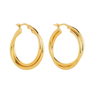 Najo Earrings Gold Najo Duet Hoop Earrings