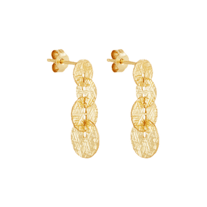 Najo Earrings Gold Najo Milleluci Circular Earrings