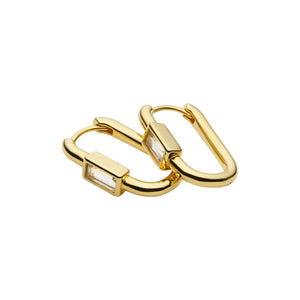 Najo Earrings Gold Najo Skye CZ Huggie Earrings – Gold, Silver & Rose Gold
