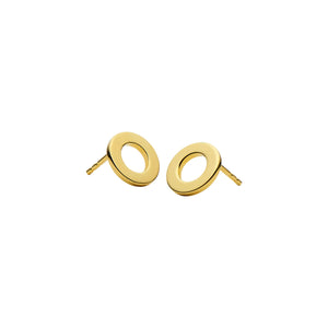 Najo Earrings Gold Najo Sola Cutout Circle Stud Earrings – Gold & Silver