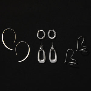 Najo Earrings Najo Balm Oval Huggie Earrings – Gold & Silver