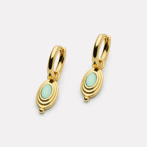 Najo Earrings Najo Horizon Blue Topaz Earrings