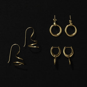 Najo Earrings Najo Mist Donut Drop Earrings – Gold & Silver