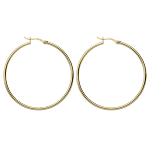 Najo Earrings Najo Simple Hoop 2x45mm