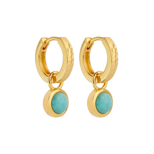 Najo Earrings Najo Solace Yellow Gold Amazonite