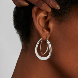 NAJO Earrings Najo Strudel Hoop silver