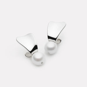 Najo Earrings Najo Sunbeam Freshwater Pearl Drop Earrings – Gold & Silver
