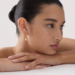 Najo Earrings Najo Tidal Whisper Single Pearl Earring
