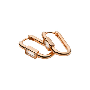 Najo Earrings Rose Gold Najo Skye CZ Huggie Earrings – Gold, Silver & Rose Gold