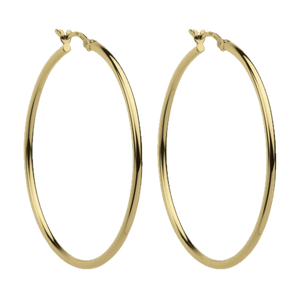 Najo Earrings Silver / Gold Najo Simple Hoop 2x45mm