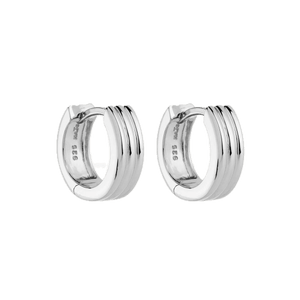 Najo Earrings Silver Najo Carrousel Huggie Earrings