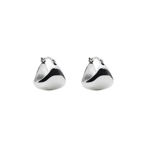 Najo Earrings Silver Najo Morning Echo Triangular Hoop Earrings – Gold & Silver
