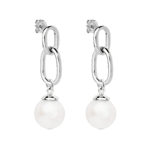 Najo Earrings Silver Najo Sea Nymph Pearl Drop Earrings