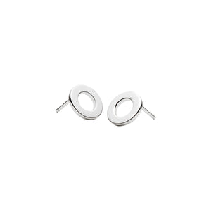 Najo Earrings Silver Najo Sola Cutout Circle Stud Earrings – Gold & Silver