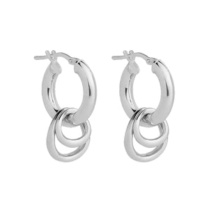 Najo Earrings Silver Najo Whisper Hoop Earring