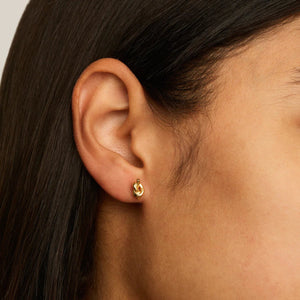 Najo Earrings Silver Nature's Knot Stud Earrings