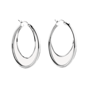Najo Earrings Silver Whirlpool Hopp Earrings