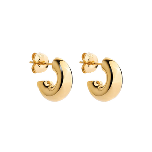 Najo Earrings Yellow Gold Moonbow Hoop Earrings
