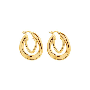 Najo Earrings Yellow Gold Najo Baby Strudel Hoop