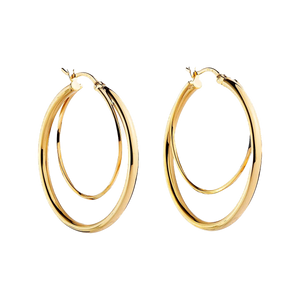 Najo Earrings Yellow Gold Whirlpool Hopp Earrings