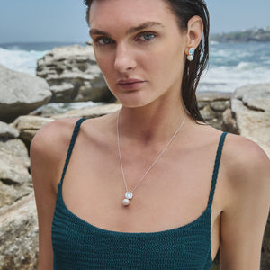 Najo Necklaces Najo Blue Lagoon Pearl Necklace