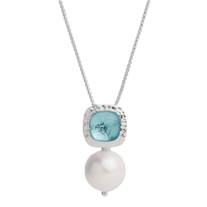 Najo Necklaces Najo Blue Lagoon Pearl Necklace