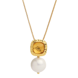 Najo Necklaces Najo Coral Kiss Pearl Necklace