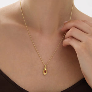 Najo Necklaces Najo Horizon Garnet Necklace