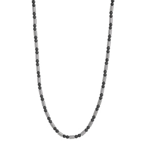 Najo Necklaces Najo Men's Nova necklace Haematite Steel