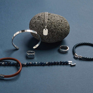 Najo Necklaces Najo Moto Men’s Silver Dog Tag Pendant