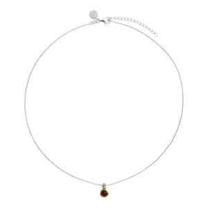 Najo Necklaces Najo Necklace Solace 2 tone Garnet