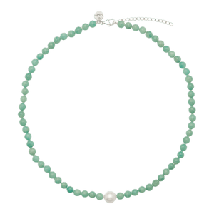 Najo Necklaces Najo Sunset Amazonite & Pearl Necklace