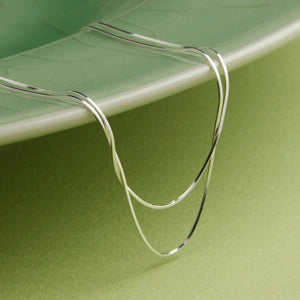 Najo Necklaces Silver / Silver Najo Mirage Double Chain Necklace