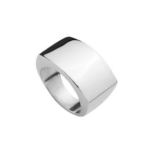 Najo Rings 8 Najo rectangular tapered solid silver ring