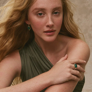 Najo Rings Najo Fleur Green Onyx Ring