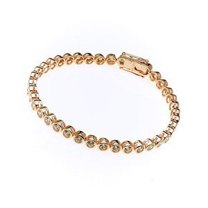 Sybella Bracelets Rose Gold Sybella Gold Tennis Bracelet