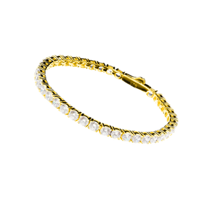 Sybella Bracelets Silver / Gold Sybella Margot Claw Set Tennis Bracelet