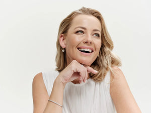 Sybella Bracelets Sybella JOSIE Gold Claw Set Square CZ Tennis Bracelet