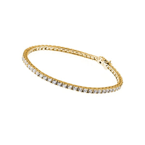 Sybella Bracelets Yellow Gold Sybella Tatum Tennis Bracelet