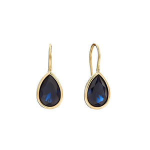 Sybella Earrings Silver / Blue Lulu Tear Drop Earrings