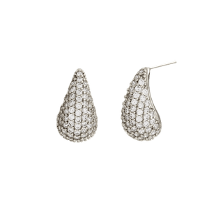 Sybella Earrings Silver / Silver Sybella DEMI CZ Teardrop Earring