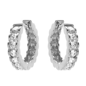 Sybella Earrings Silver Sybella harper hoops