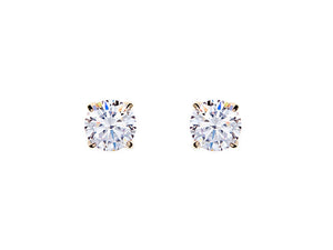 Sybella Earrings Sybella gold cubic stud