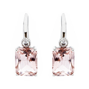 Sybella Earrings sybella rectangle pink drop earrings