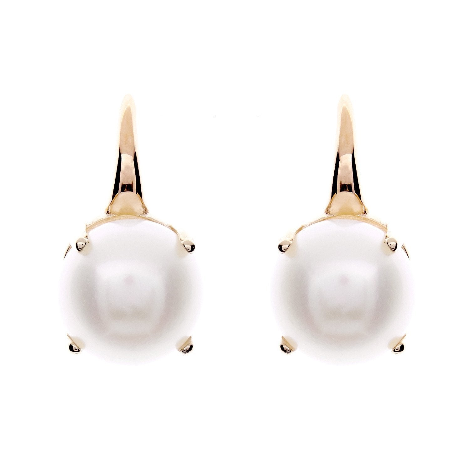 Sybella Earrings Sybella yellow gold freswater drop earrings